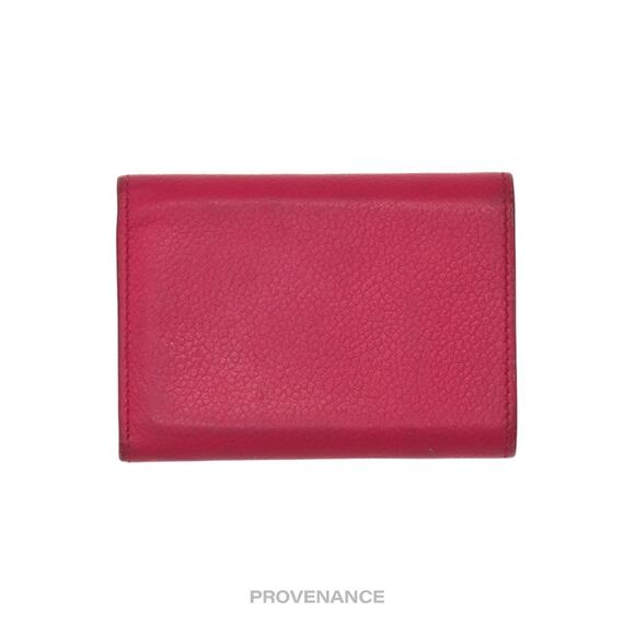 🔴 Saint Laurent Paris SLP Trifold Wallet - Pink Leather - Picture 2 of 9